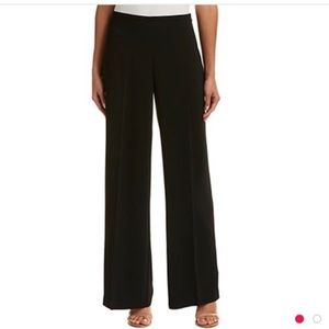Trina Turk Black Pants with Ruffle Design